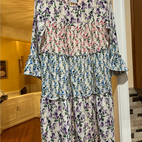 Midi Spring Ruffled Dress - Picture 3 of 5